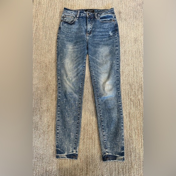Judy Blue Acid Wash Skinny Jeans Size 26 - Picture 4 of 10